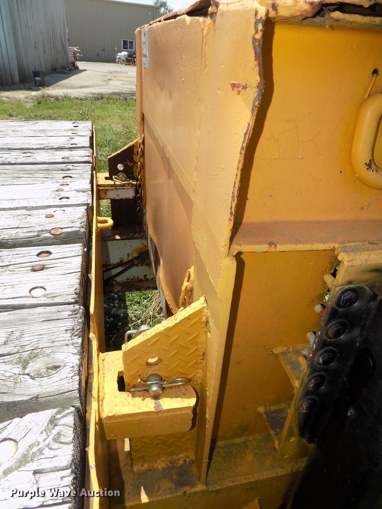 image for item DG2628 1967 Wisconsin tilt deck equipment trailer