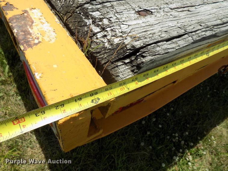 image for item DG2628 1967 Wisconsin tilt deck equipment trailer