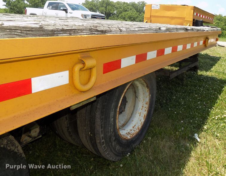 image for item DG2628 1967 Wisconsin tilt deck equipment trailer