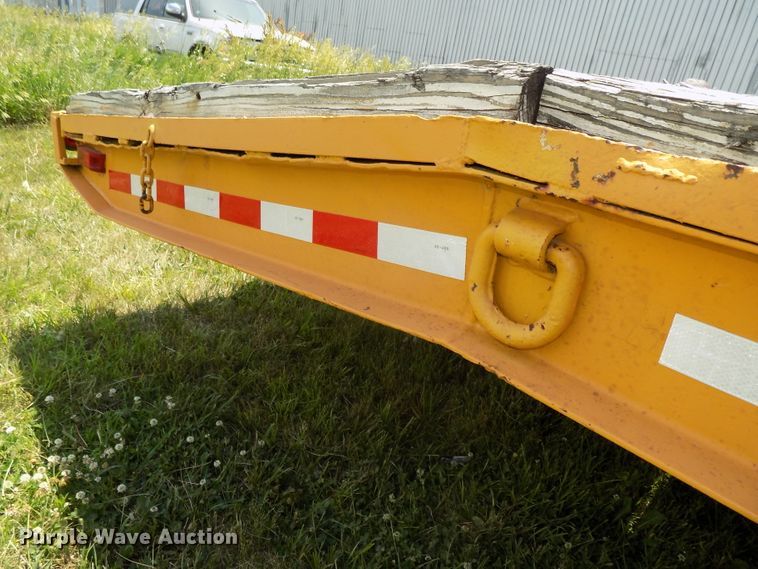 image for item DG2628 1967 Wisconsin tilt deck equipment trailer