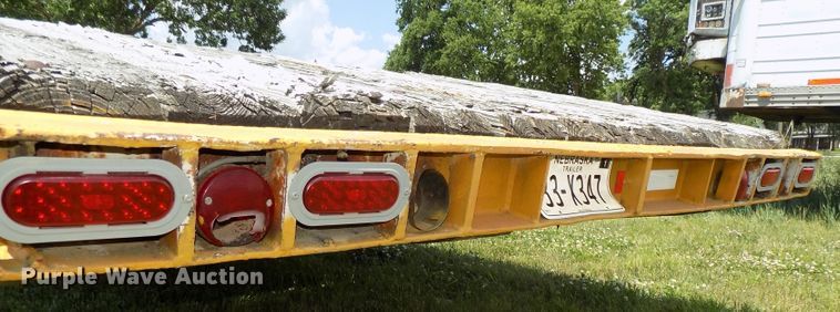 image for item DG2628 1967 Wisconsin tilt deck equipment trailer