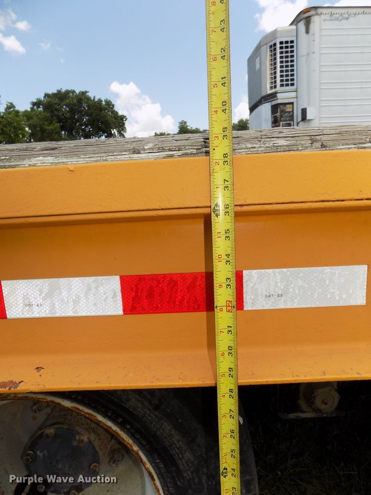 image for item DG2628 1967 Wisconsin tilt deck equipment trailer