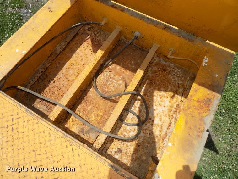 image for item DG2628 1967 Wisconsin tilt deck equipment trailer