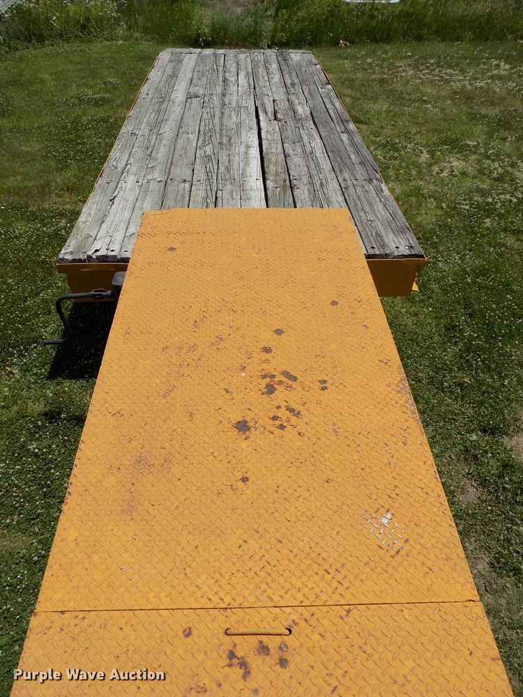 image for item DG2628 1967 Wisconsin tilt deck equipment trailer