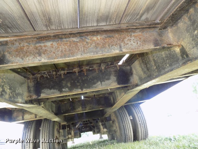 image for item DG2628 1967 Wisconsin tilt deck equipment trailer