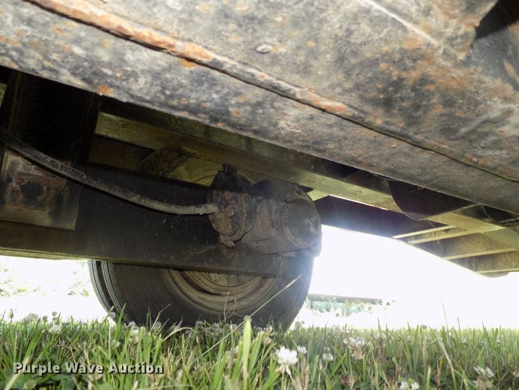 image for item DG2628 1967 Wisconsin tilt deck equipment trailer