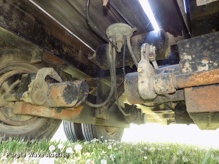 image for item DG2628 1967 Wisconsin tilt deck equipment trailer