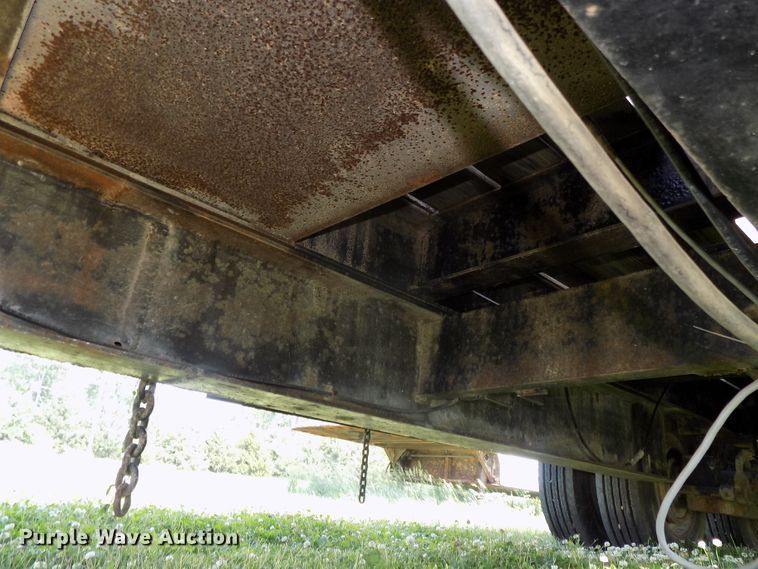 image for item DG2628 1967 Wisconsin tilt deck equipment trailer