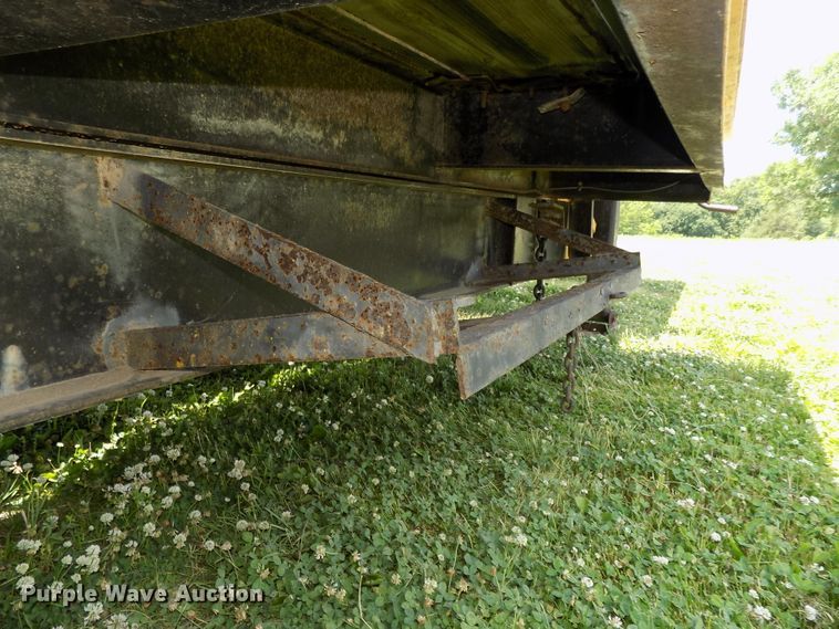 image for item DG2628 1967 Wisconsin tilt deck equipment trailer