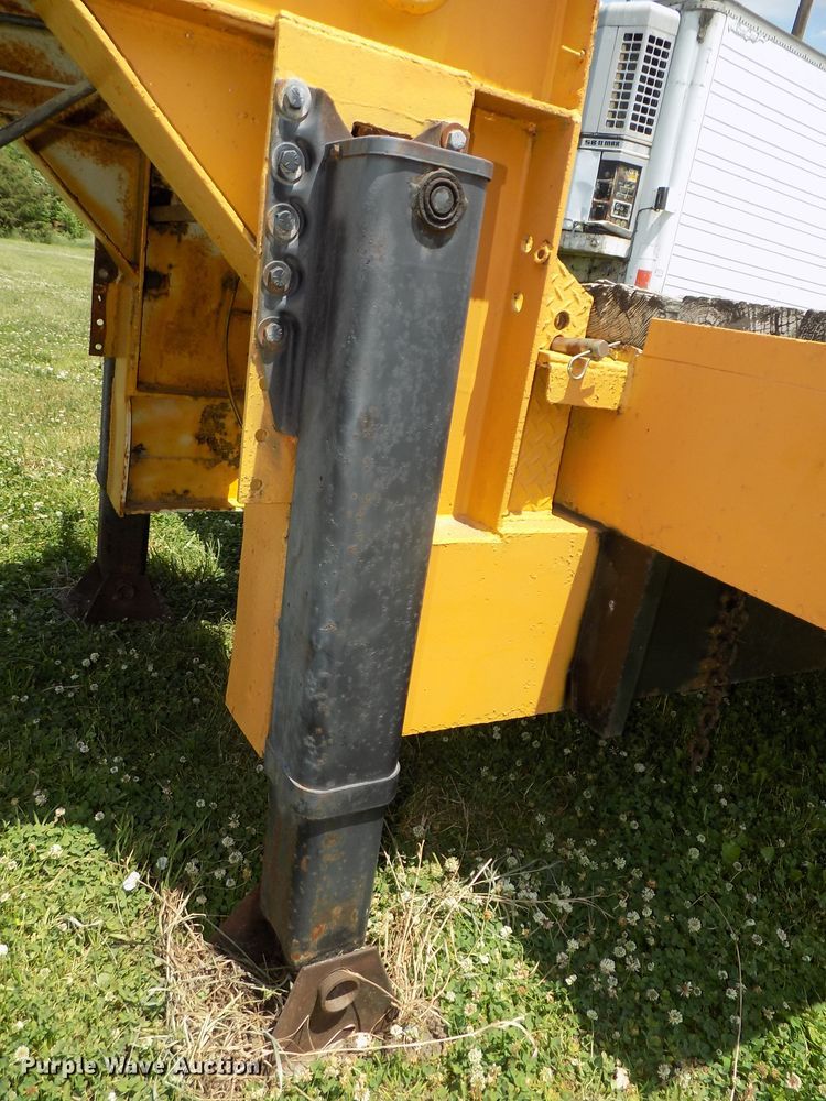 image for item DG2628 1967 Wisconsin tilt deck equipment trailer