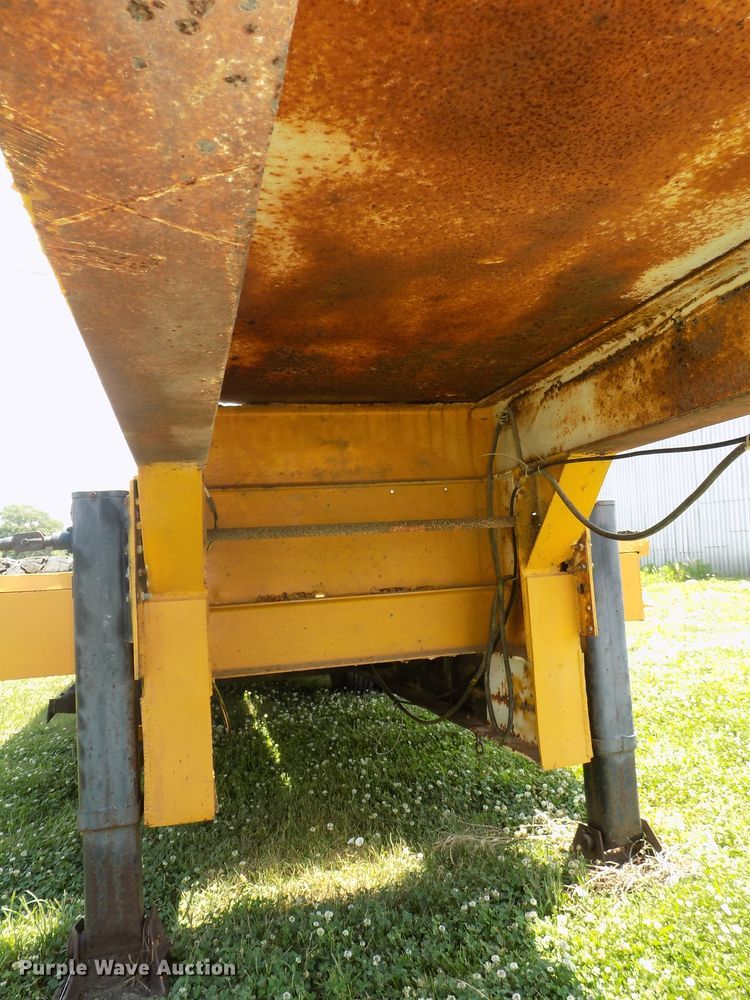 image for item DG2628 1967 Wisconsin tilt deck equipment trailer