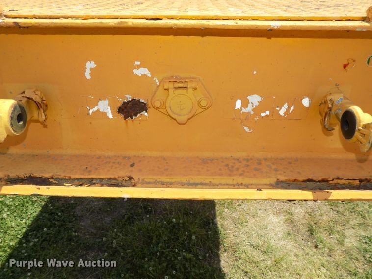 image for item DG2628 1967 Wisconsin tilt deck equipment trailer