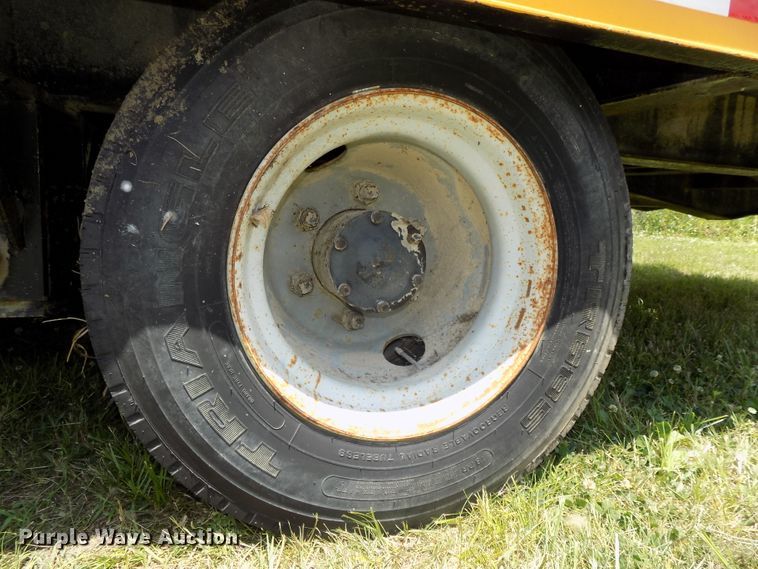 image for item DG2628 1967 Wisconsin tilt deck equipment trailer