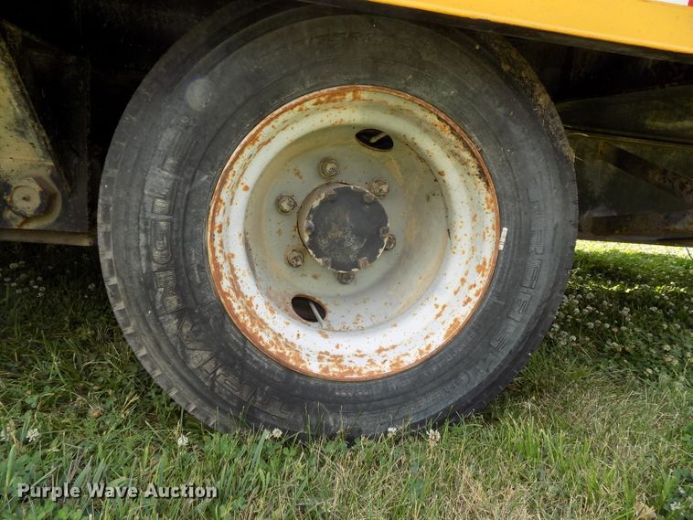 image for item DG2628 1967 Wisconsin tilt deck equipment trailer