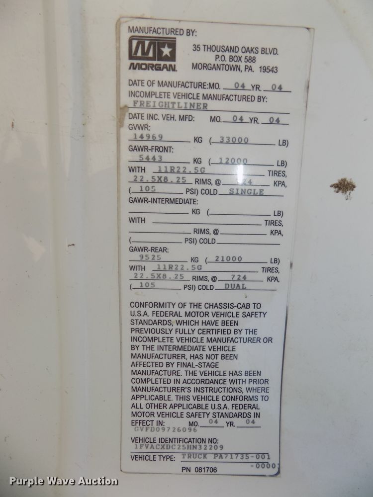 image for item DG2631 2005 Freightliner Business Class M2  dump truck