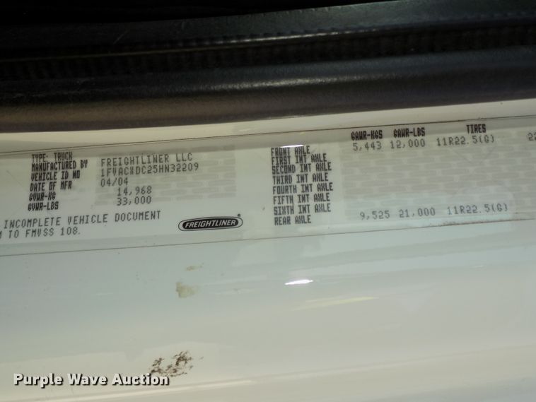 image for item DG2631 2005 Freightliner Business Class M2  dump truck