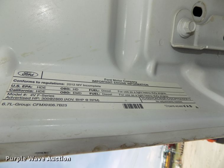 image for item DG2639 2012 Ford F550 Super Duty  SuperCab bucket truck