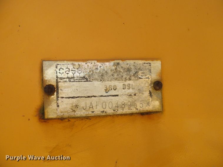 image for item DG5747 1990 Case 360  trencher