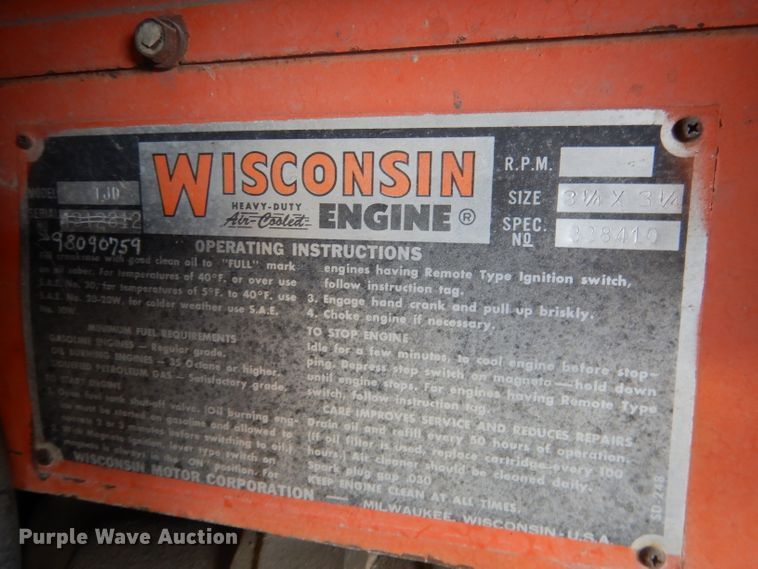 image for item DG5984 1970 Ditch Witch J20  trencher