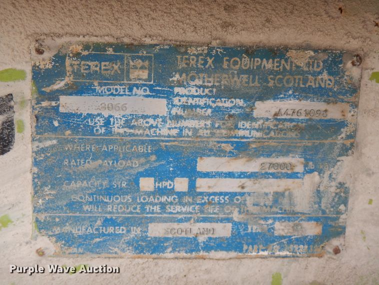 image for item DG7776 Terex 3066  haul truck