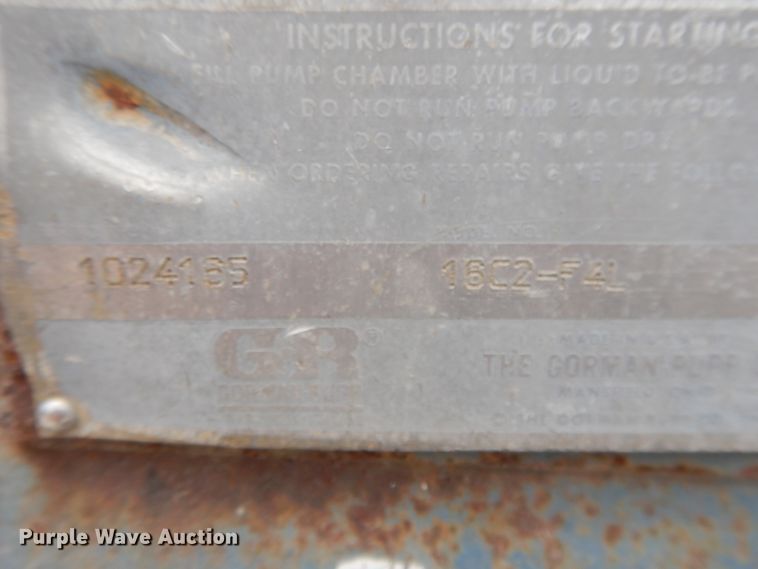 image for item DG7781 Gorman Rupp 16CDF4L water pump