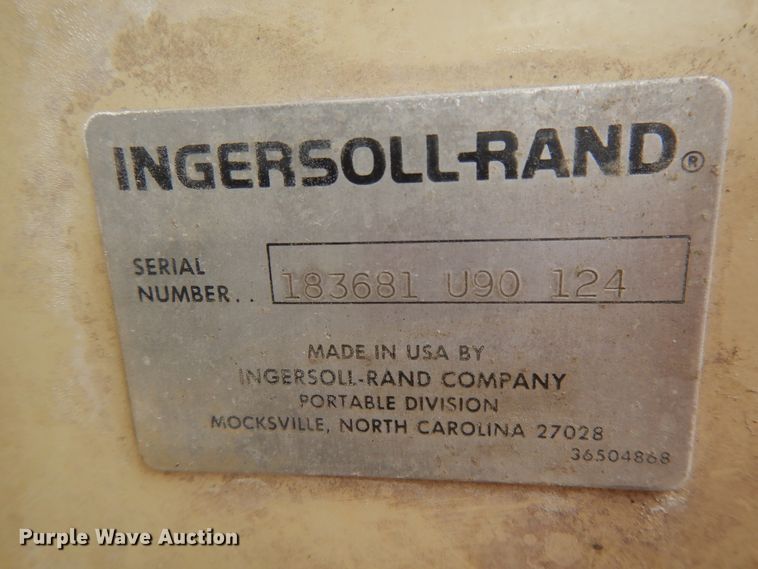 image for item DG7782 Ingersoll Rand 100  air compressor