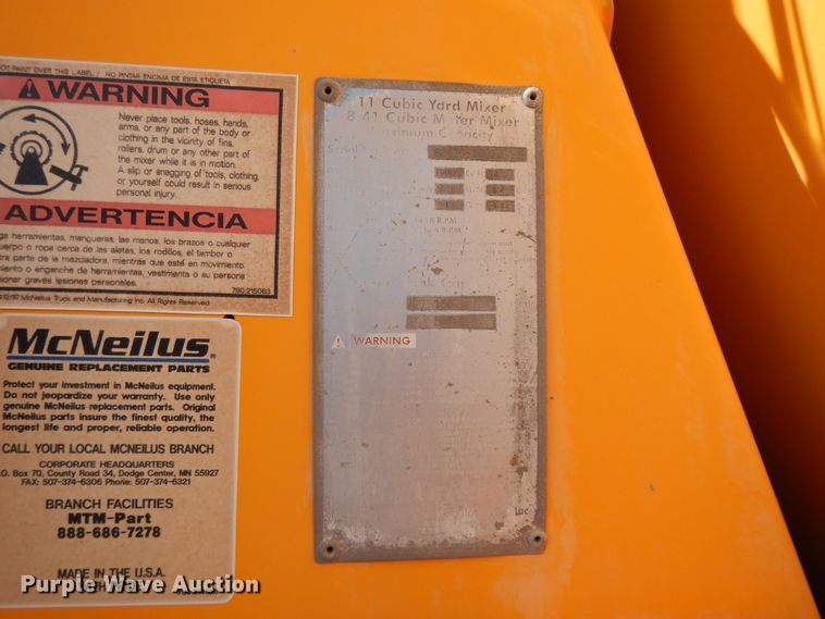 image for item DG7823 2002 Kenworth W900  ready mix truck