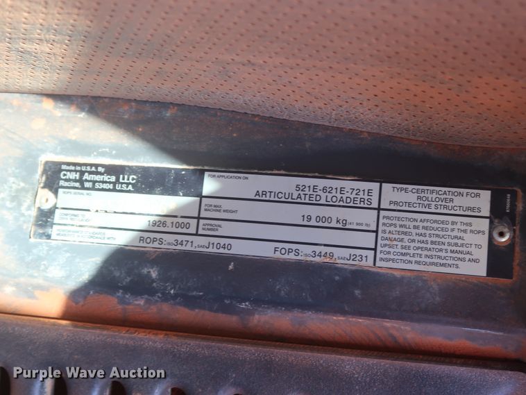 image for item DH0927 2009 Case 721E  wheel loader