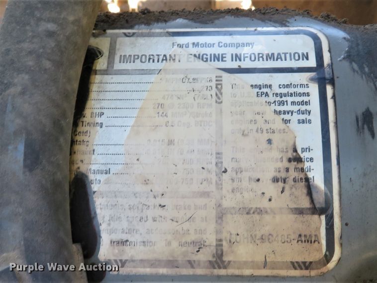 image for item DH1032 1991 Ford L8000  dump truck