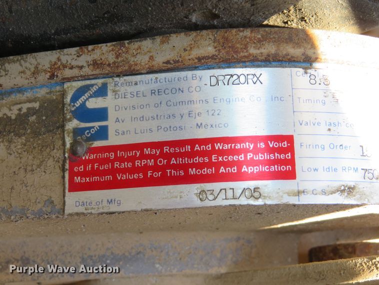 image for item DH1033 1994 Ford L8000  dump truck