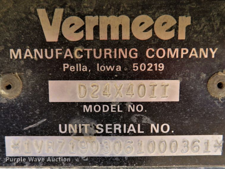 image for item DH1048 2006 Vermeer D24X40 Series II Navigator  directional boring unit