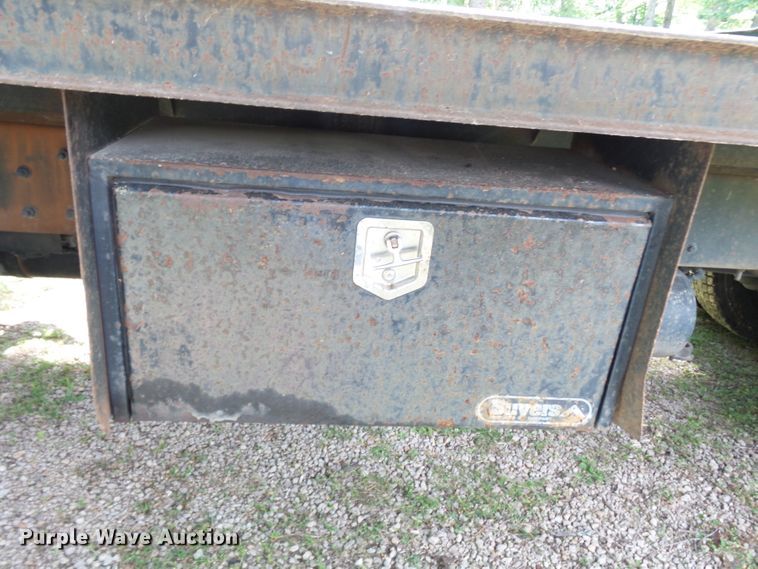 image for item DH3797 2004 Sterling L-Line  flatbed truck with forklift