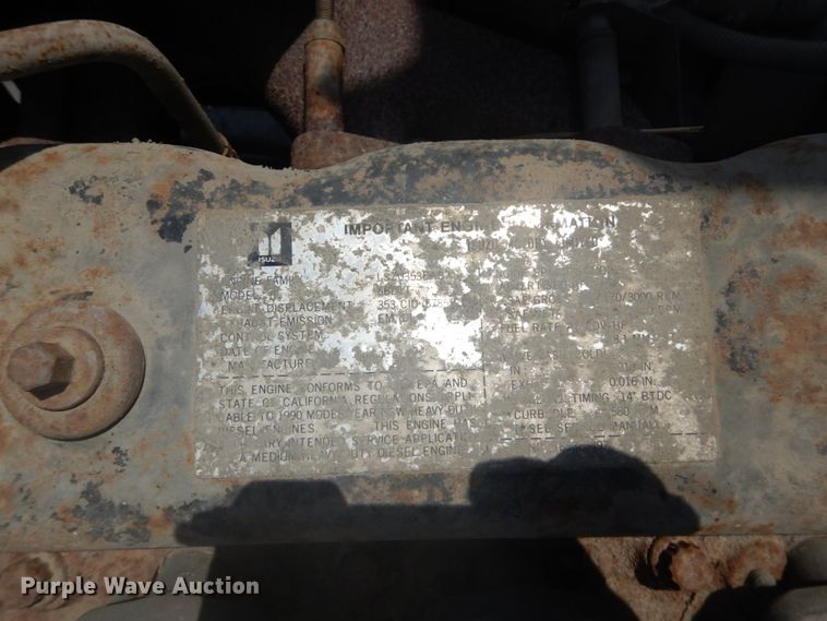 image for item DH5118 1991 Chevrolet Tiltmaster  dump truck