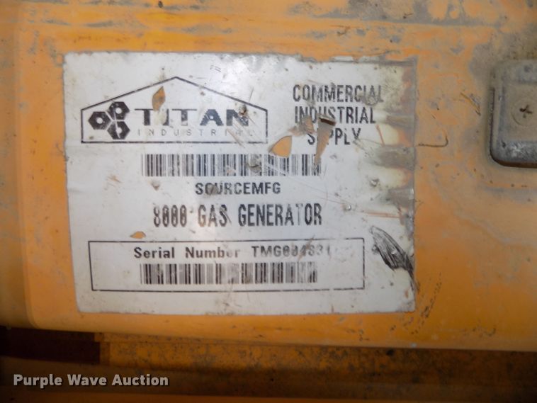 image for item DO9301 Titan Industrial generator