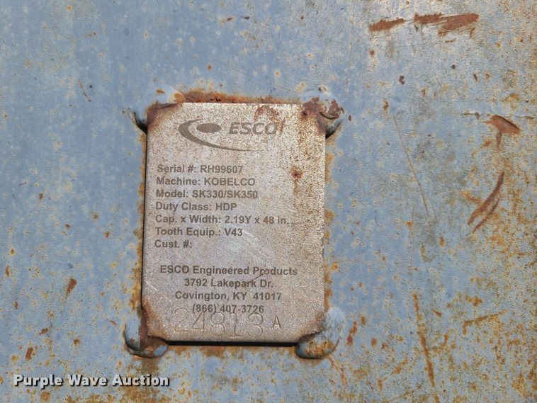 image for item EL9846 Esco 48"W excavator bucket