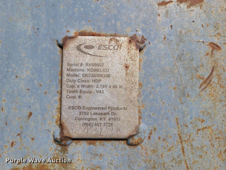 image for item EL9846 Esco 48"W excavator bucket