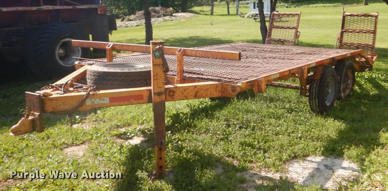 image for item GA9080 1978 shop built utility trailer