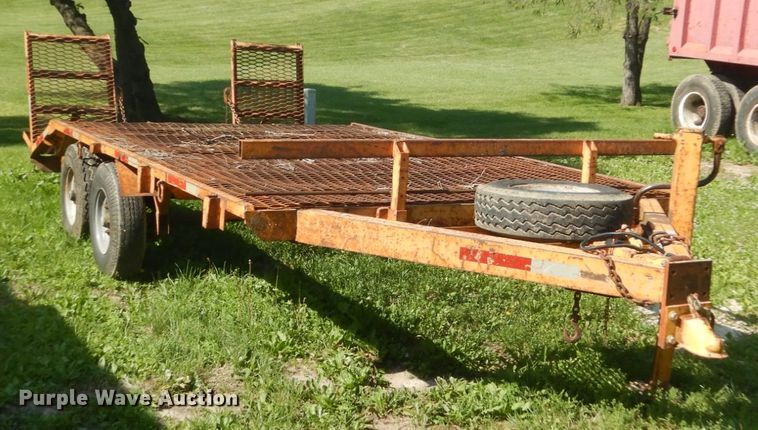 image for item GA9080 1978 shop built utility trailer