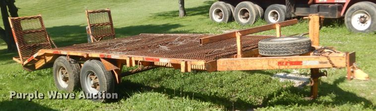 image for item GA9080 1978 shop built utility trailer