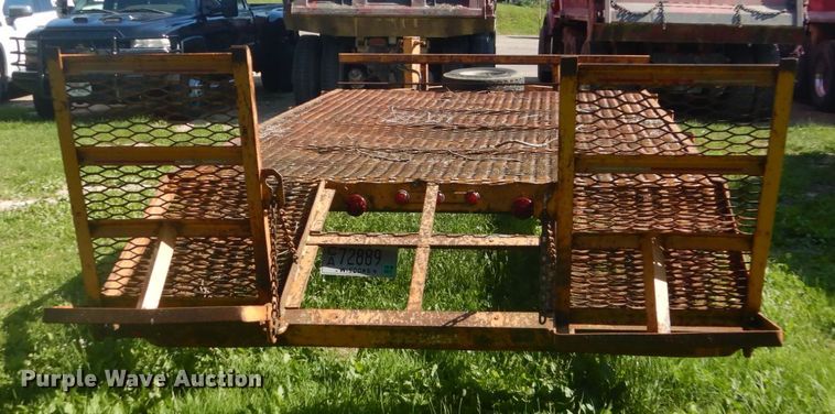 image for item GA9080 1978 shop built utility trailer