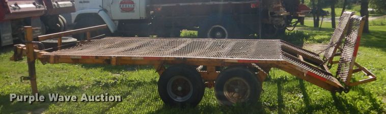 image for item GA9080 1978 shop built utility trailer