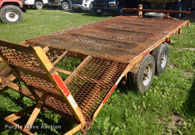 image for item GA9080 1978 shop built utility trailer