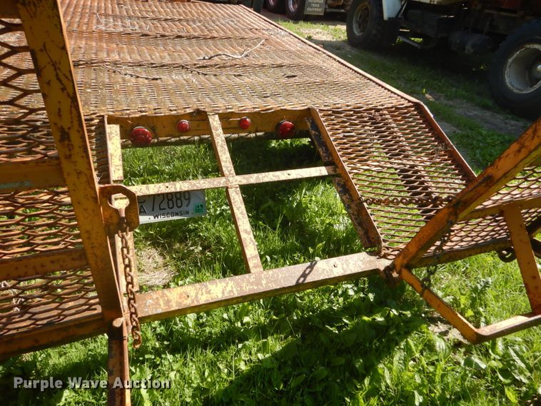 image for item GA9080 1978 shop built utility trailer