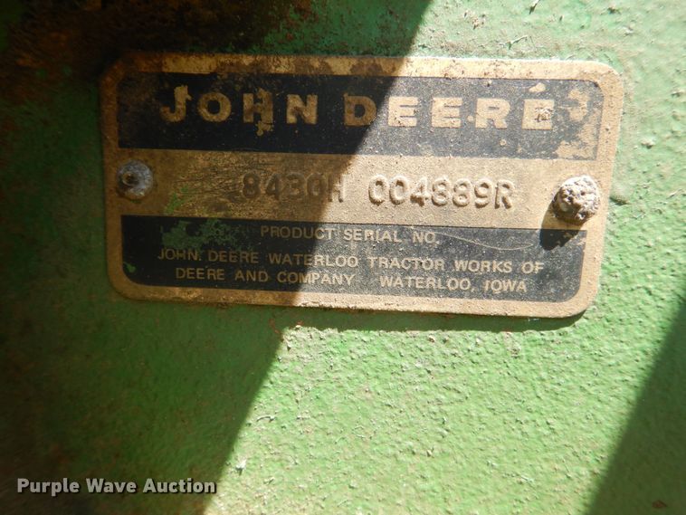image for item GA9084 1977 John Deere 8430  4WD tractor