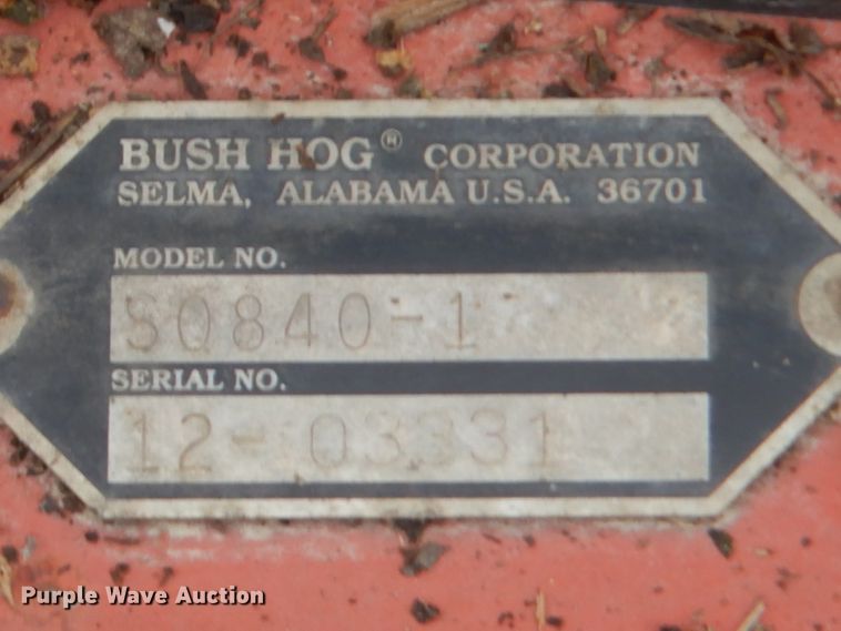 image for item GN9449 2002 Bush Hog SQ840-1 skid steer rotary mower