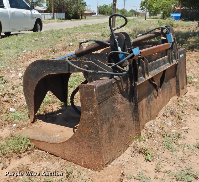 image for item GN9932 83.5"W skid steer grapple bucket