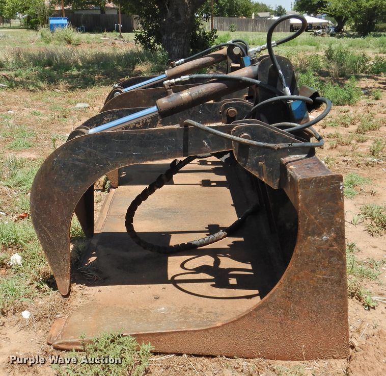image for item GN9932 83.5"W skid steer grapple bucket