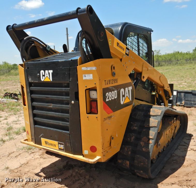 image for item GN9937 2019 Caterpillar 289D  tracked skid steer loader