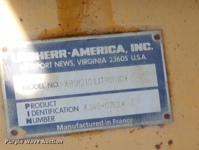 image for item GT9249 Liebherr XR912LC Litronic  excavator