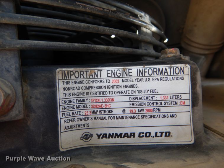 image for item GV9067 2003 Komatsu PC27MRX  mini excavator